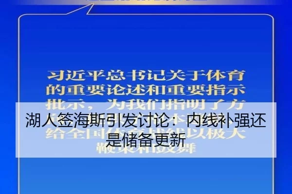 湖人签海斯引发讨论：内线补强还是储备更新